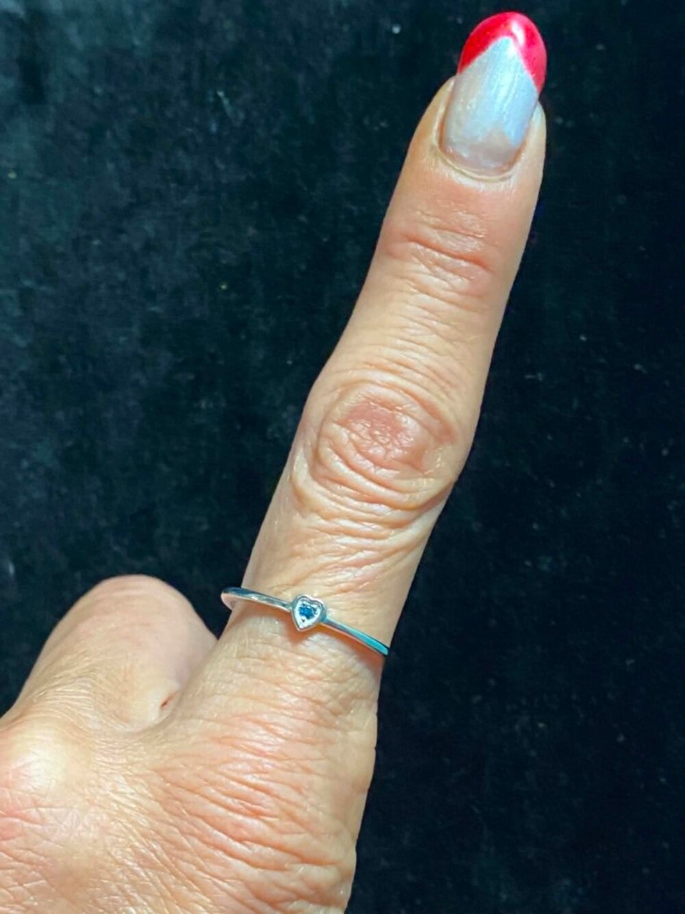 Lab Blue Diamond ring